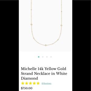 Kendra Scott fine jewelry Michelle 14 karat necklace diamonds